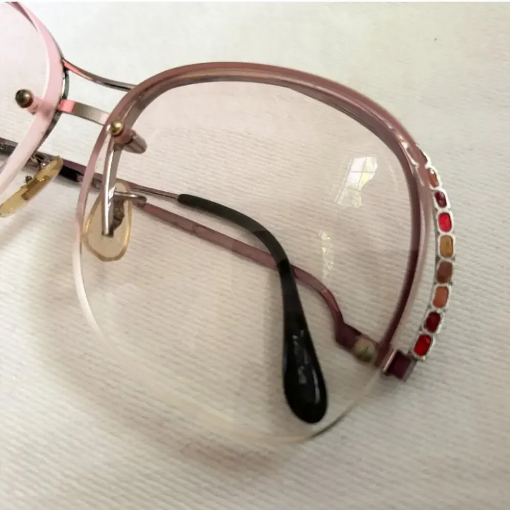 VTG TURA Half Rim Glasses Frames 70s 80s Made in Japan